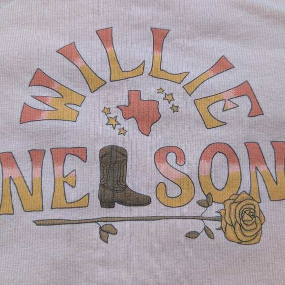 American Eagle Outfitters Pink Willie Nelson Graphic Tee - Picture 3 of 3